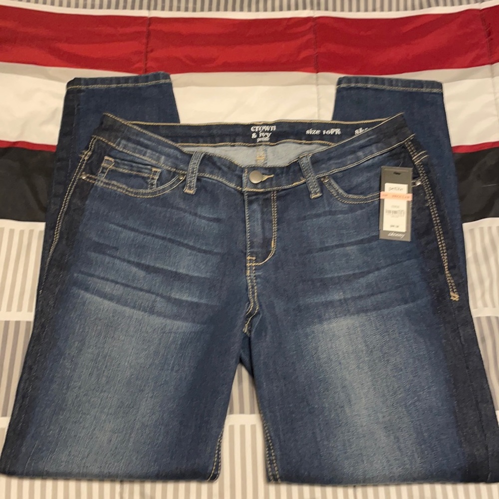 Crown & ivy jeans - Size 10P - NEW with tags